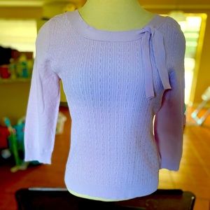 Light Purple Pinup style Cable knot top size s